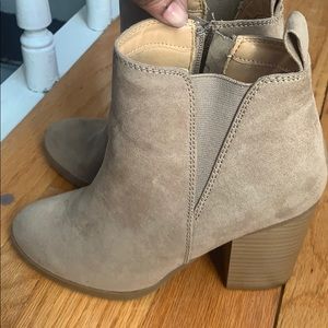 Express tan booties
